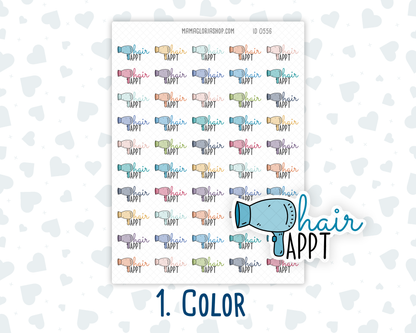 Hair Appt - Text Sticker With Icon