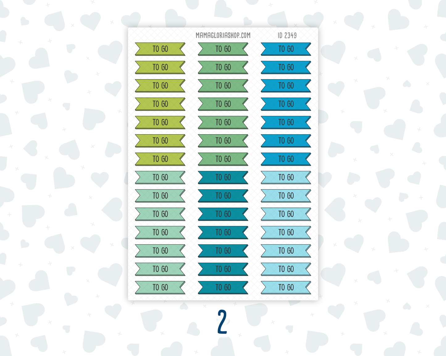 To Go - Banner Label Stickers - Functional - For Planners –  Color Pop