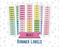 Meals - Banner Label Stickers - Functional - For Planners –  Color Pop