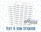 Vision Check Up - Text Sticker With Icon