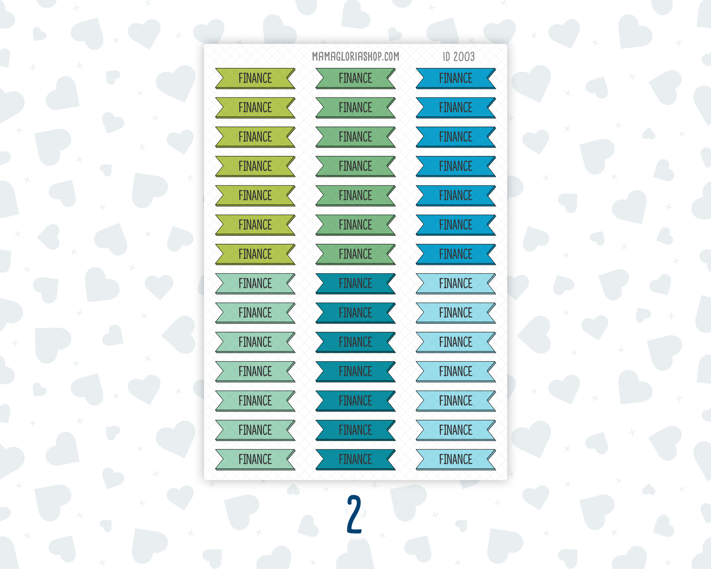 Finance - Banner Label Stickers - Functional - For Planners –  Color Pop