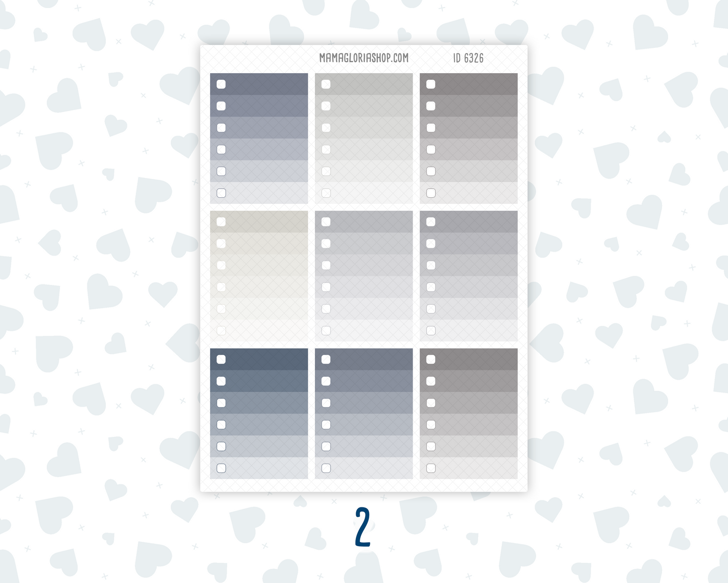 Full Size Priority Boxes - Wild Sage & Muted Slate palette