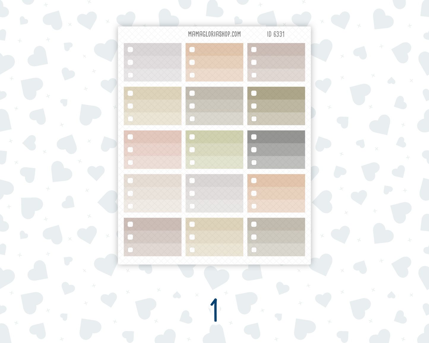 Half Size Priority Boxes – Wild Sage & Muted Slate