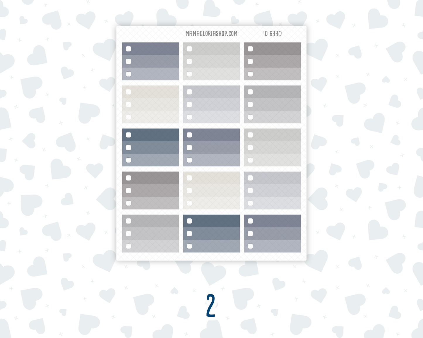 Half Size Priority Boxes – Wild Sage & Muted Slate