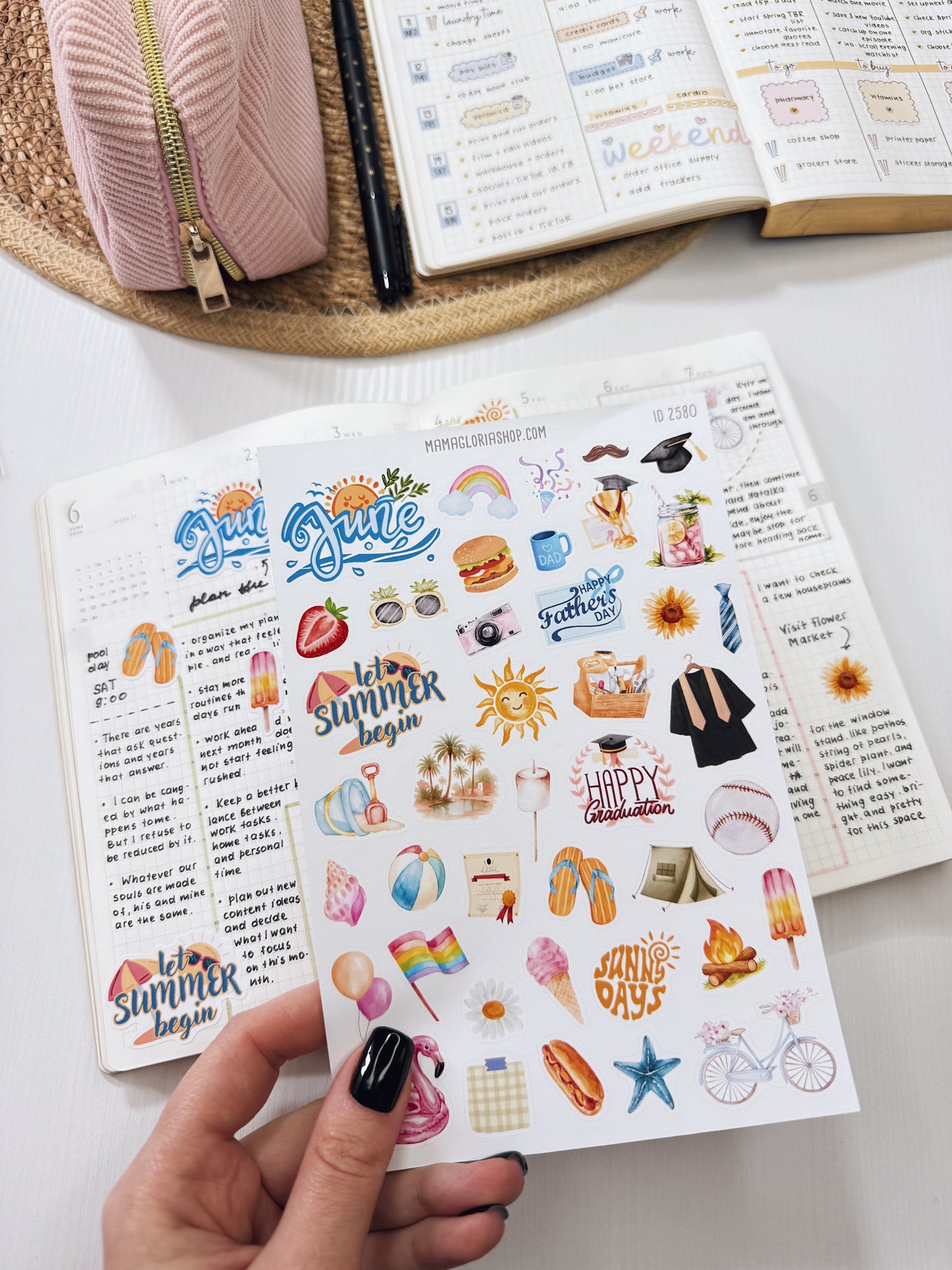 Holiday Planner Stickers Bundle | Monthly Seasonal Sticker Sheets for Planners, Journals & Calendars