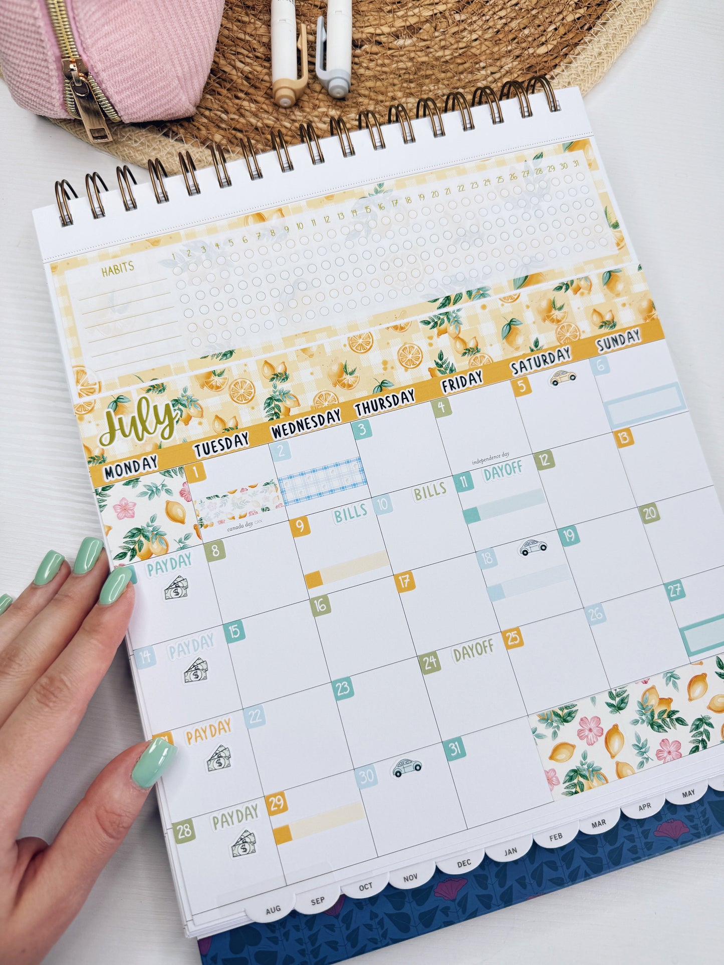 Kit 0253 - Laurel Denise The Jo Planner - Monthly Kit - February - Rosy Daydreams