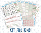 Kit 0257 - Add Ons - March - Blush Garden - Planner Stickers