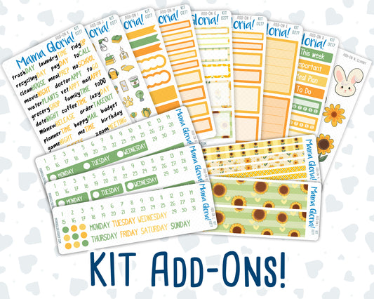 Kit 0277 - Add Ons - August - Sunflower Drama Club - Planner Stickers