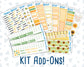 Kit 0277 - Add Ons - August - Sunflower Drama Club - Planner Stickers