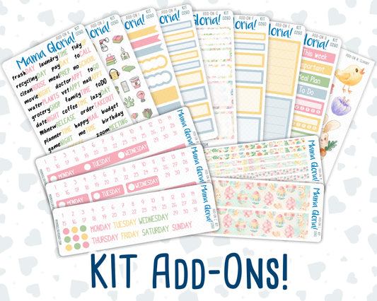 Kit 0260 - Add Ons - April - Pastel Egg Hunt - Planner Stickers