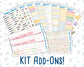 Kit 0260 - Add Ons - April - Pastel Egg Hunt - Planner Stickers
