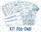 Kit 0249 - Add Ons - January - Icy Lace - Planner Stickers