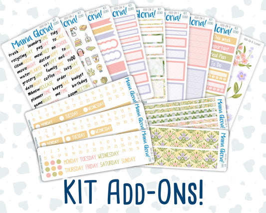 Kit 0280 - Add Ons - Half Past Six In August - Planner Stickers