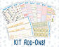 Kit 0280 - Add Ons - Half Past Six In August - Planner Stickers