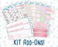 Kit 0253 - Add Ons - February - Rosy Daydreams - Planner Stickers