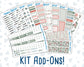 Kit 0245 - Add Ons - December - Vintage Christmas - Planner Stickers