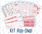 Kit 0254 - Add Ons - February - Valentine Village - Planner Stickers
