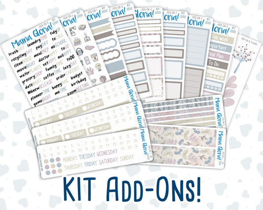 Kit 0250 - Add Ons - Quiet January - Planner Stickers