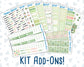 Kit 0256 - Add Ons - March - Froggy Luck - Planner Stickers
