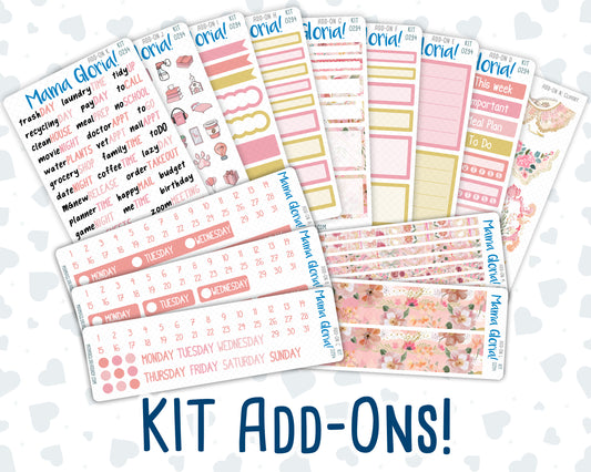 Kit 0294 - Add Ons - September - Rosy Reveria - Planner Stickers