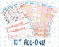 Kit 0294 - Add Ons - September - Rosy Reveria - Planner Stickers