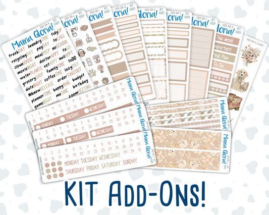 Kit 0301 - Add Ons - November - Sunday Comfort - Planner Stickers