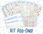 Kit 0279 - Add Ons - August - Not Ready For School - Planner Stickers