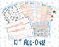 Kit 0270 - Add Ons - June - Beachside Bliss - Planner Stickers