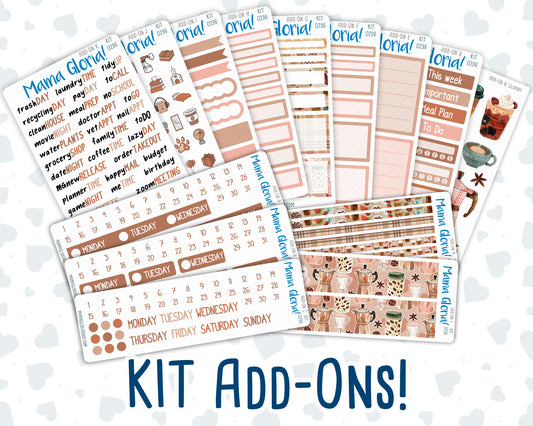 Kit 0296 - Add Ons - September - Coffee Break - Planner Stickers