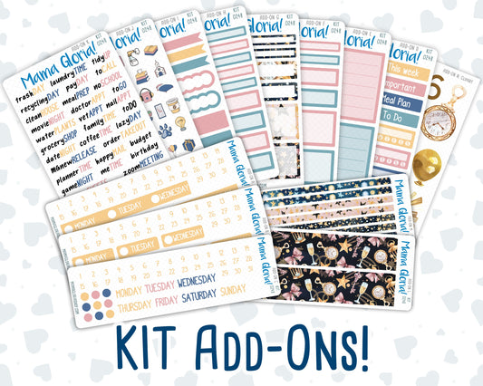 Kit 0248 - Add Ons - January - Midnight Countdown - Planner Stickers