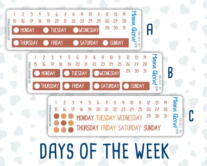 Kit 0298 - Add Ons - October - Velvet Bloom - Planner Stickers