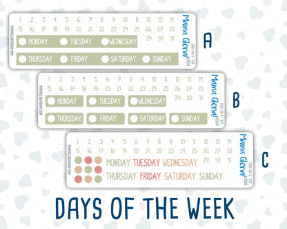 Kit 0308 - Add Ons - December - Knit & Holly - Planner Stickers