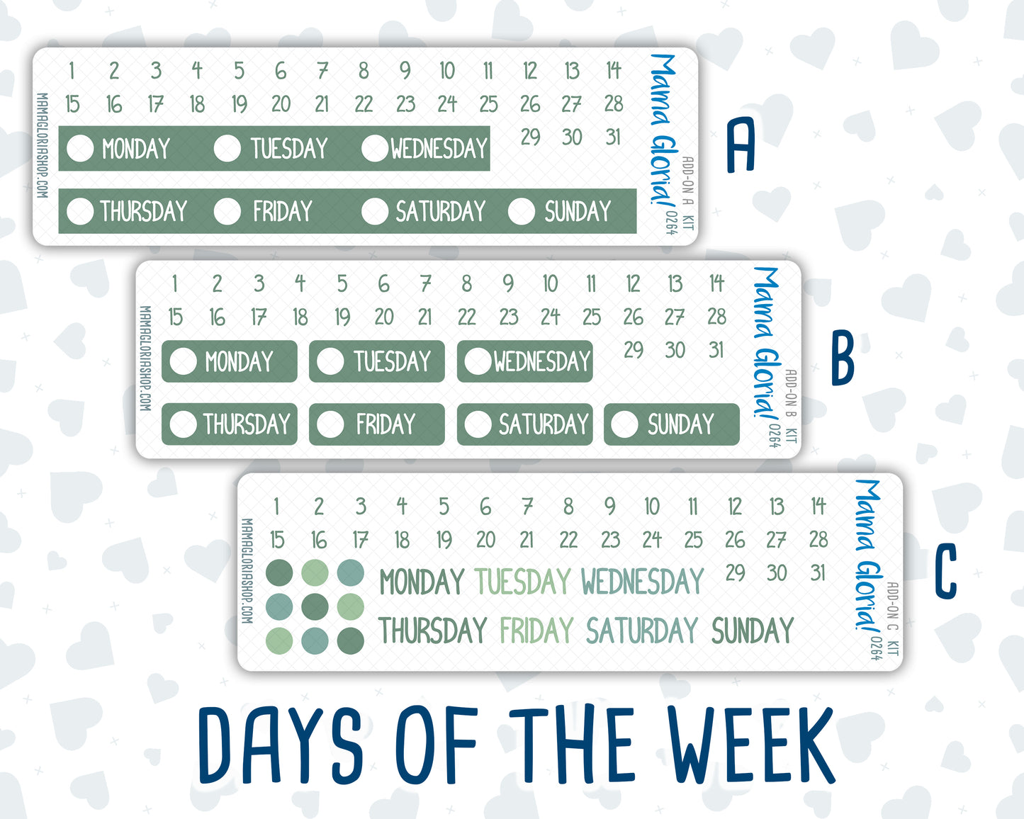 Kit 0264 - Add Ons - May - Spring Walk - Planner Stickers
