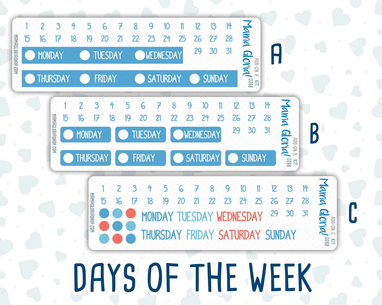 Kit 0268 - Add Ons - June - Sea Sweeties - Planner Stickers