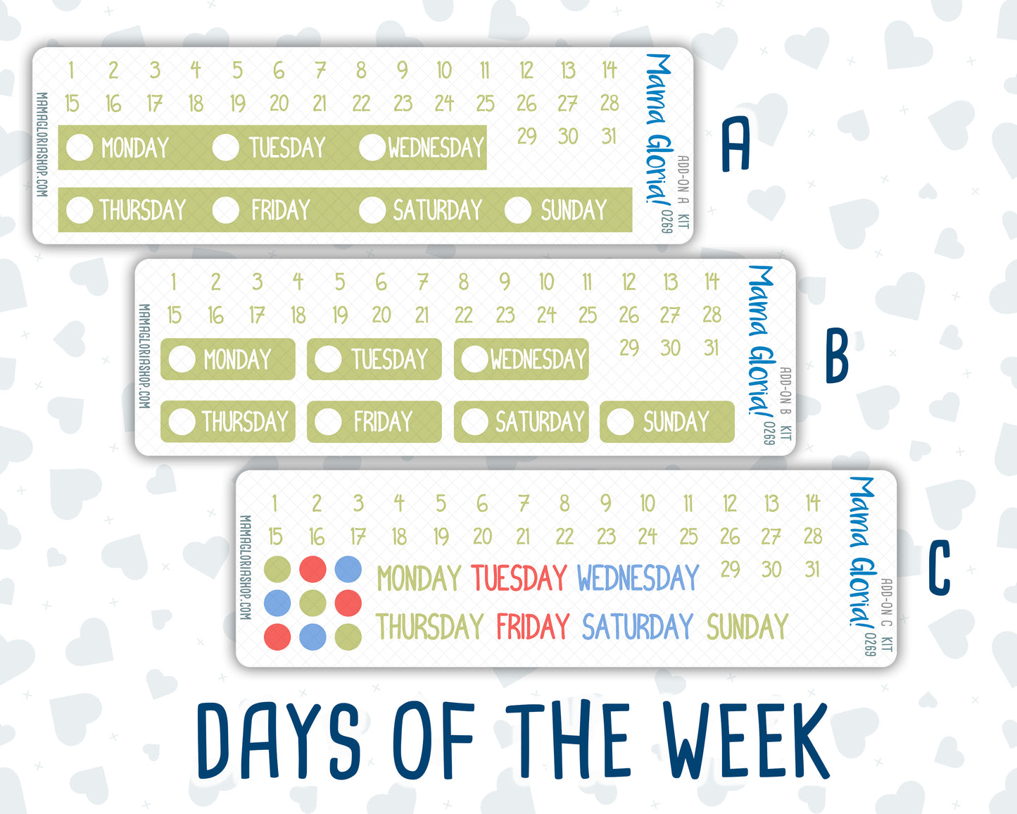 Kit 0269 - Add Ons - June - Dolce Mare - Planner Stickers