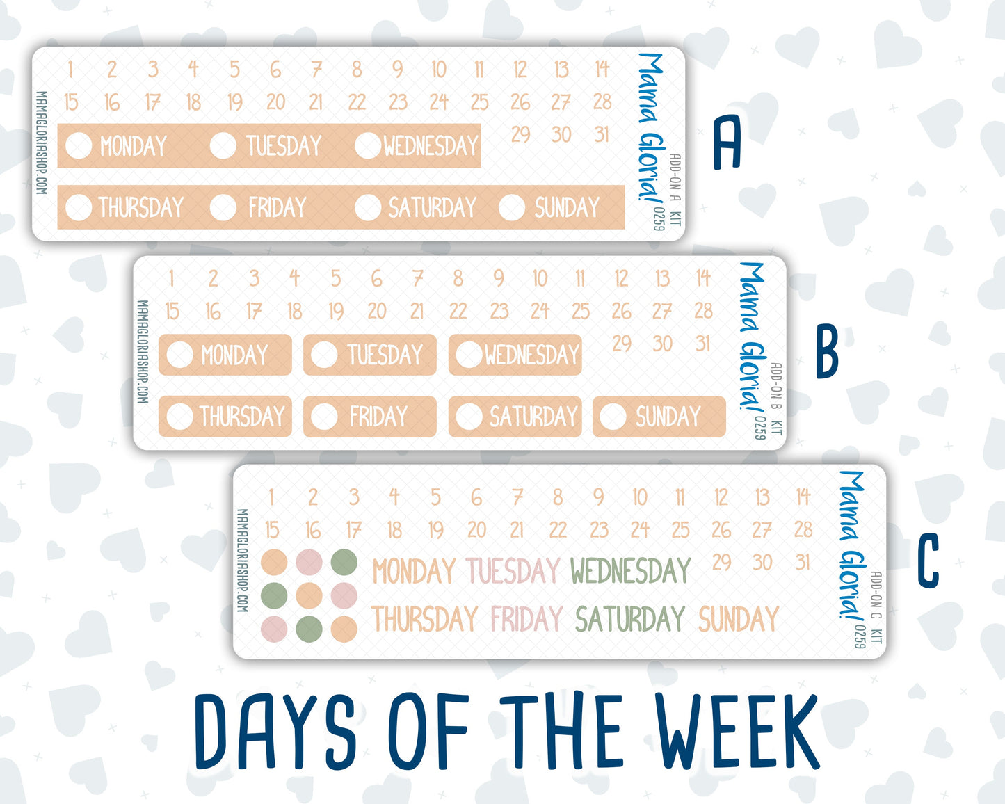 Kit 0259 - Add Ons - March - Spring Garden Chores - Planner Stickers