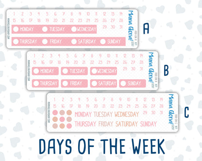Kit 0297 - Add Ons - October - Pink Spell - Planner Stickers