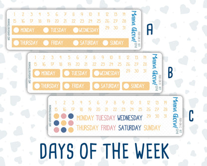 Kit 0248 - Add Ons - January - Midnight Countdown - Planner Stickers