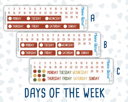 Kit 0302 - Add Ons - November - Thankful Season - Planner Stickers