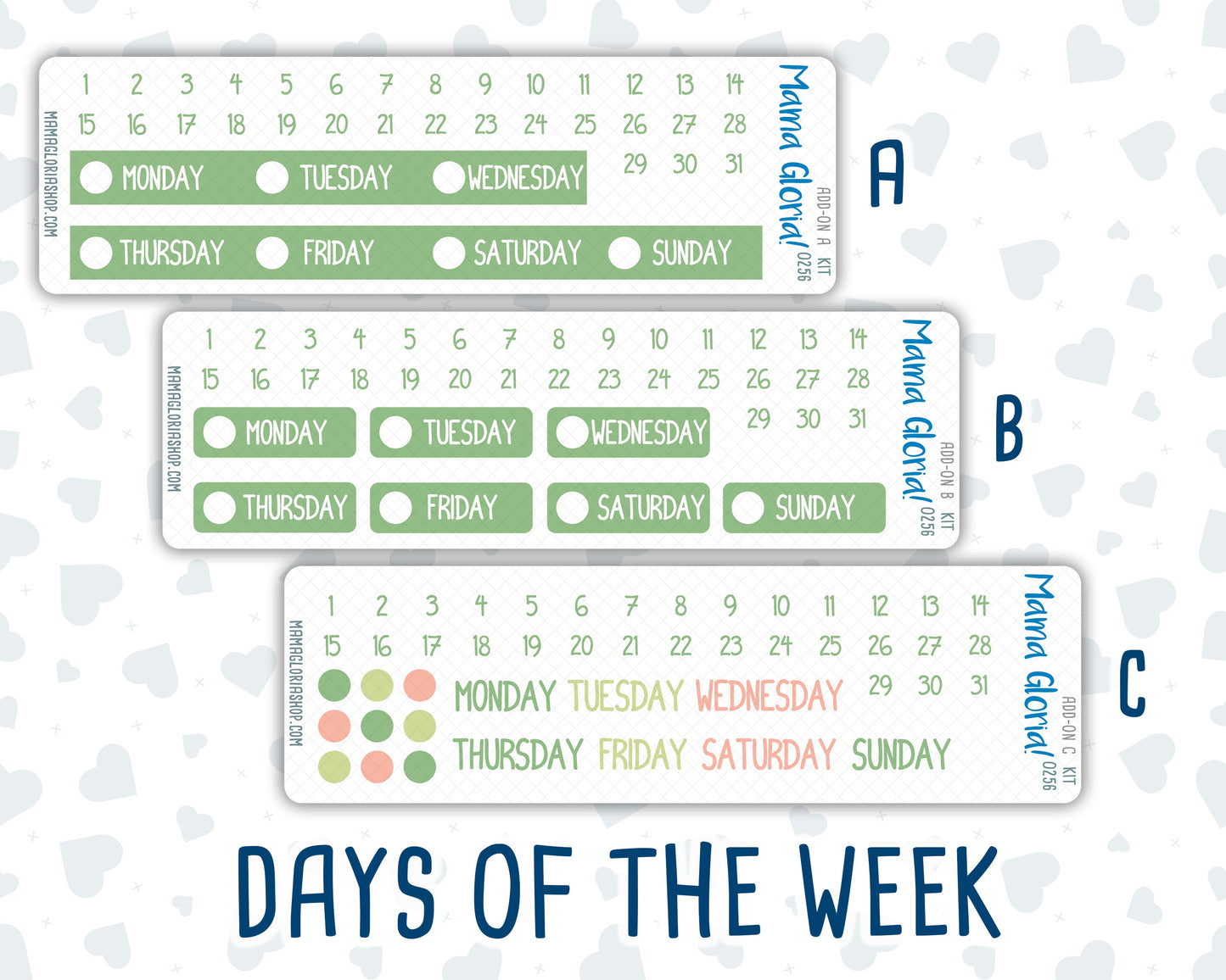 Kit 0256 - Add Ons - March - Froggy Luck - Planner Stickers