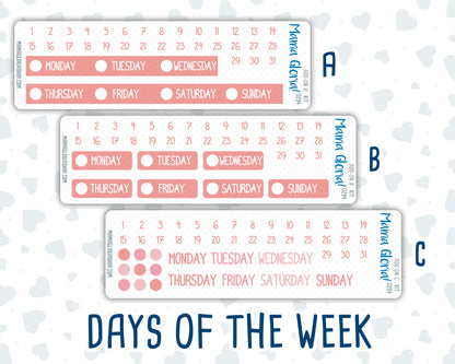Kit 0294 - Add Ons - September - Rosy Reveria - Planner Stickers
