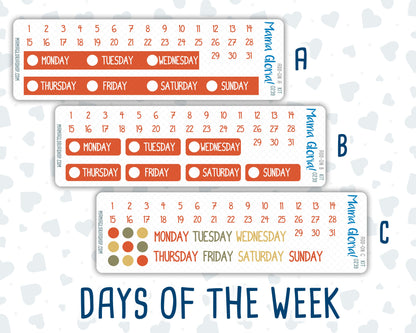 Kit 0239 - Add Ons - October - October Stroll - Planner Stickers