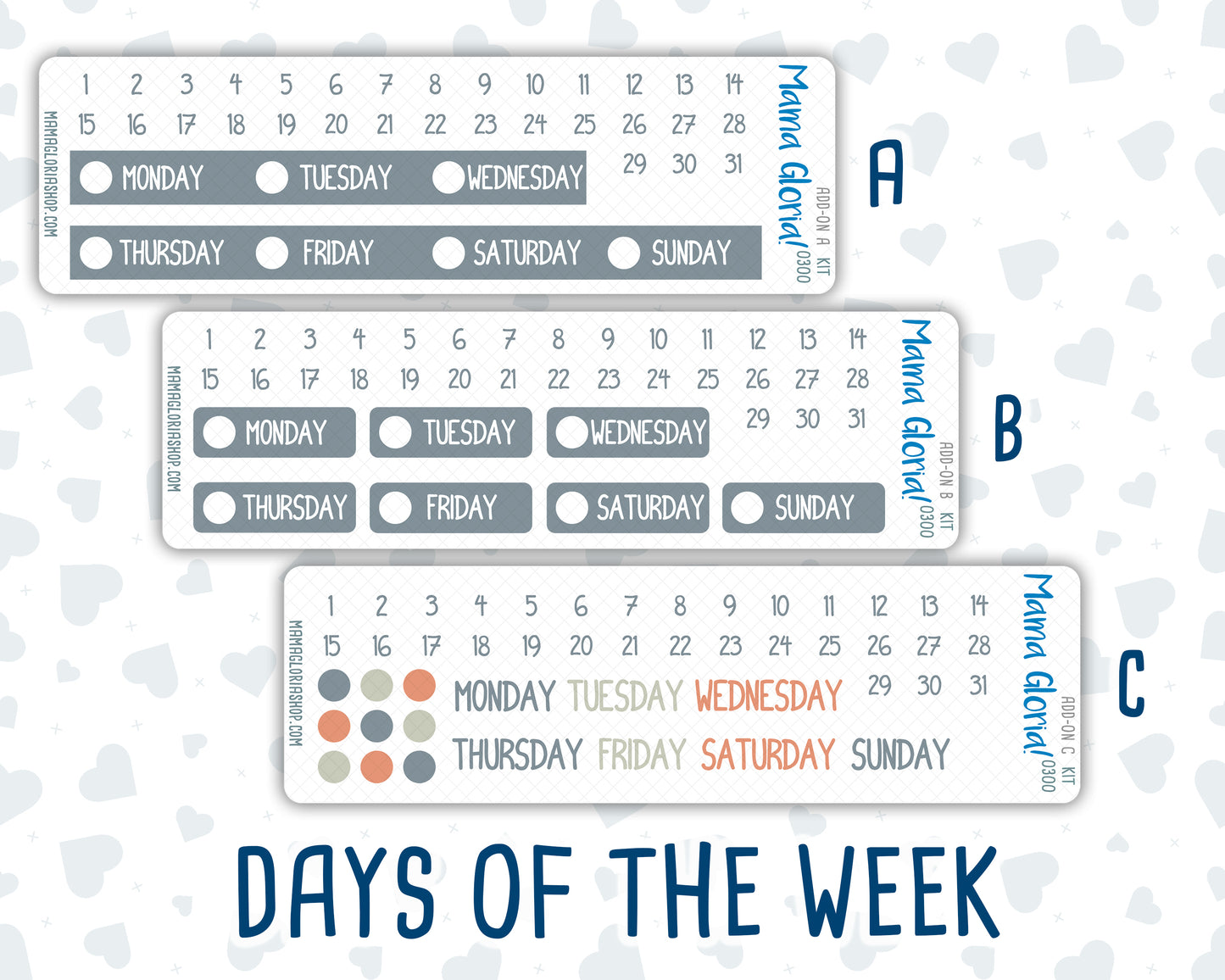 Kit 0300 - Add Ons - October - Autumn Stroll - Planner Stickers
