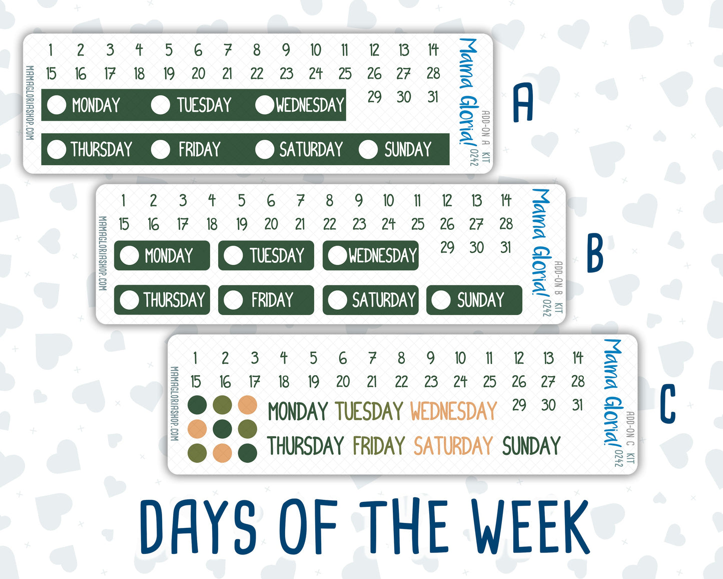 Kit 0242 - Add Ons - November - Cottage Autumn - Planner Stickers