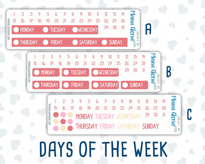 Kit 0254 - Add Ons - February - Valentine Village - Planner Stickers