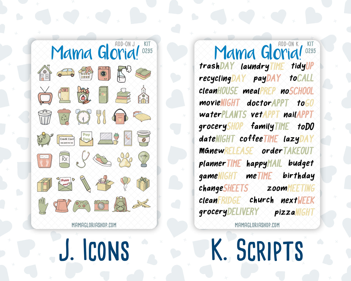 Kit 0295 - Add Ons - September - Apple Harvest - Planner Stickers