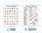 Kit 0260 - Add Ons - April - Pastel Egg Hunt - Planner Stickers