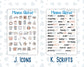 Kit 0261 - Add Ons - April - Llama Spring - Planner Stickers
