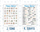 Kit 0259 - Add Ons - March - Spring Garden Chores - Planner Stickers