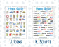 Kit 0269 - Add Ons - June - Dolce Mare - Planner Stickers
